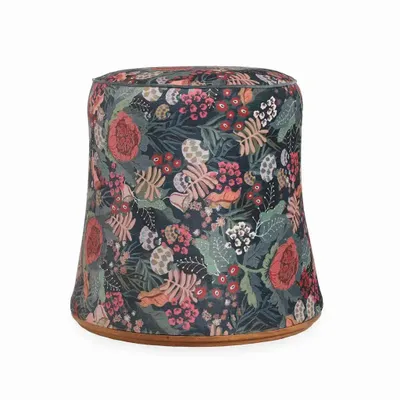 Poufs - Pouf - Ottoman rond en teck - ALANKARAM