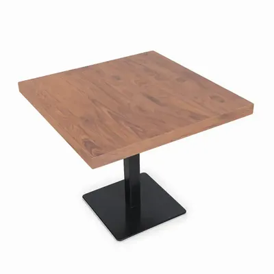 Other tables - Pritka - Metal Cafe Table with Wooden top - ALANKARAM