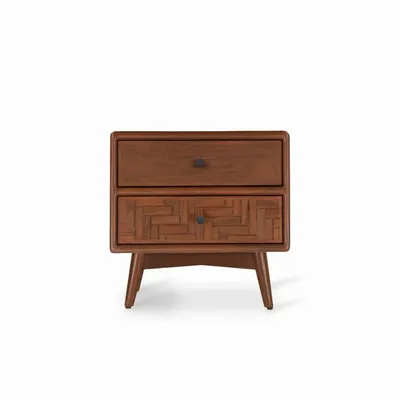 Night tables - Pustak Daraj - Teakwood Bedside Unit - ALANKARAM