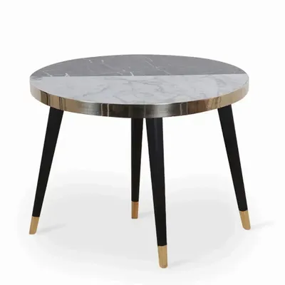 Other tables - Rabi - Cafe table With Stone Top - ALANKARAM