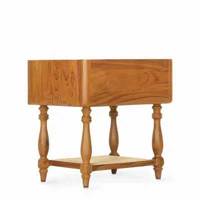 Night tables - Rafu Teakwood Bedside Unit - ALANKARAM