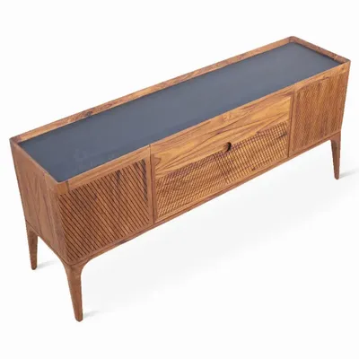 TV stands - Rhigol - Teakwood TV Unit - ALANKARAM