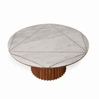 Other tables - Silinda - Teakwood Center Table - ALANKARAM