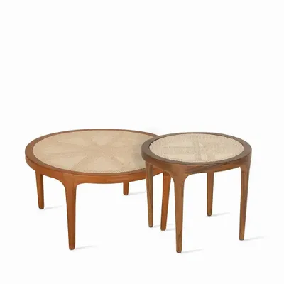 Other tables - Sirat - Teakwood Center/Nested Table - ALANKARAM