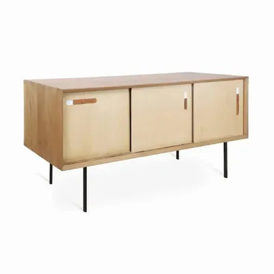 Armoires - Armoire de rangement en bois massif Tiga - ALANKARAM