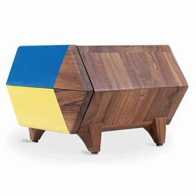 Children's bedrooms - Tipki - Teakwood Bedside Unit - ALANKARAM