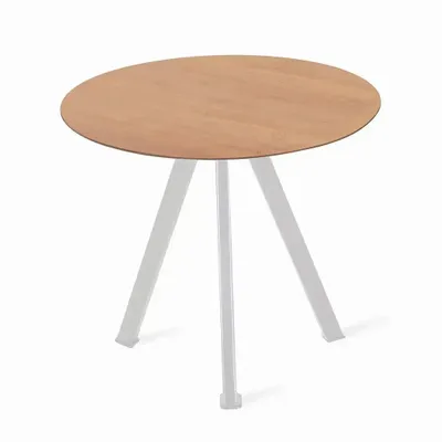 Autres tables  - Trio - Table en métal avec plateau en bois massif - ALANKARAM