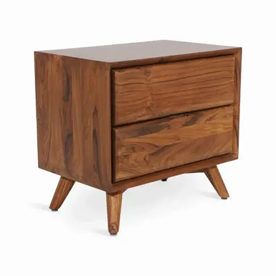 Night tables - Twee Teakwood Bedside Unit - ALANKARAM