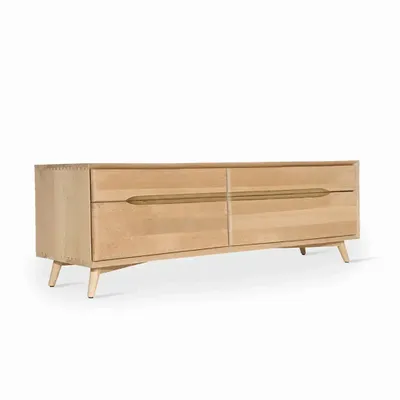 TV stands - Twee Solidwood TV Unit - ALANKARAM