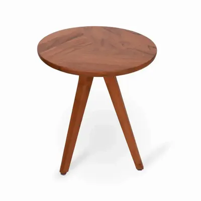 Other tables - Uku - Teakwood Side Table - ALANKARAM