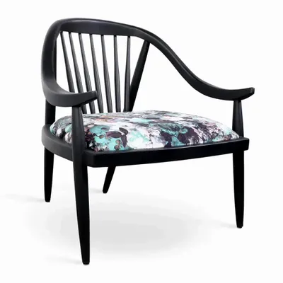 Chaises - Vakra - Fauteuil Lounge Teinté Noir - ALANKARAM