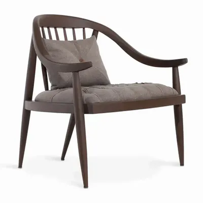 Chaises - Vakra - Fauteuil Lounge Teinté Noyer - ALANKARAM