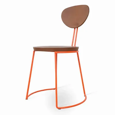 Chaises - Viboko - Chaise de salle à manger en PU rouge - ALANKARAM