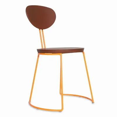 Chaises - Viboko - Chaise de salle à manger avec finition noyer - ALANKARAM