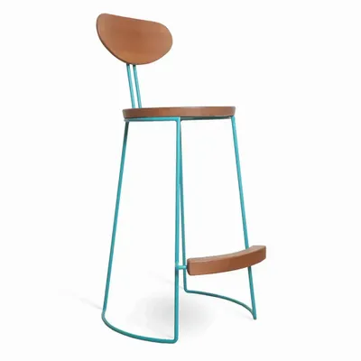 Chaises - Viboko - Chaise haute avec siège en bois - ALANKARAM