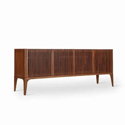 TV stands - Vinka - Teakwood TV Unit - ALANKARAM