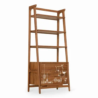 Bookshelves - Wima - Teakwood Decorative Unit - ALANKARAM