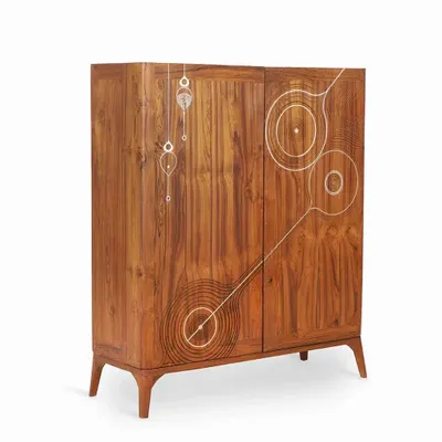 Commodes - Zen - Meuble bar en teck - ALANKARAM