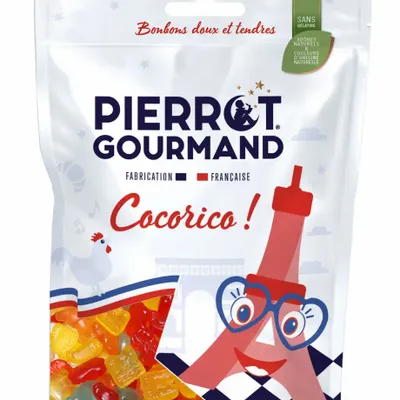 Candy - Doypack 100g Sweet gummies Cocorico - PIERROT GOURMAND