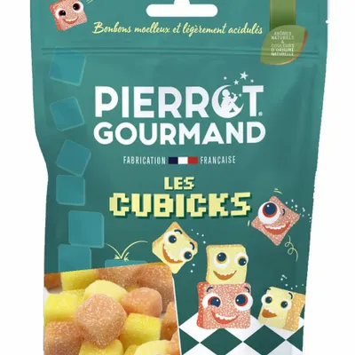 Candy - 100g doypack bag Cubicks candies - PIERROT GOURMAND