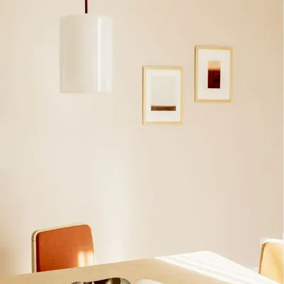 Ceiling lights - BULB - Minimalist Cylinder Ceiling Lamp in Glass with Colored Cabel - MOR