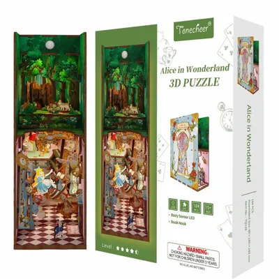 Sculptures, statuettes and miniatures - Book Nook - Alice in Wonderland - CENGO