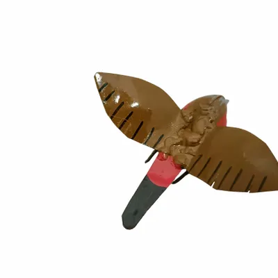 Accessoires de déco extérieure - Sculpture Amaranthe Foncéé Ailes Ouvertes Métal Recyclé 12cm - TERRE SAUVAGE