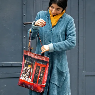 Homewear textile - Tote bag Paris Librairies - MARON BOUILLIE