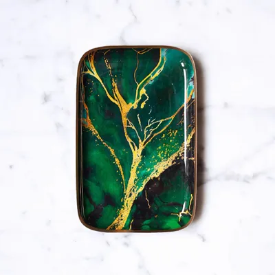 Trays - Amazon enamelled tray - PARADISIO IMAGINARIUM