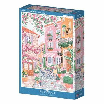 Autres décorations murales - Pieces & Peace - Puzzle 1500 Pièces - Sud de la France - PIECES&PEACE / HACHETTE PUZZLE