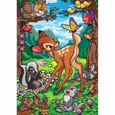 Autres décorations murales - Puzzle Pieces & Peace 500 Pièces - Grands Classiques Disney : Bambi - PIECES&PEACE / HACHETTE PUZZLE