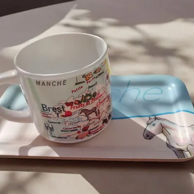 Accessoires thé et café - PLATEAUX  ET MUGS VOUS AIMEREZ LA GEO - ZARALOBO