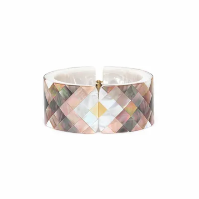 Bijoux - Bracelet articulé marqueterie 4 nacres – SAN LAZZARO - NATURE BIJOUX