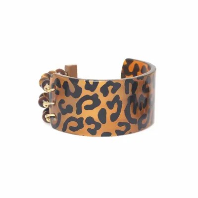 Bijoux - Bracelet ajustable semi-rigide – JAGUAR - NATURE BIJOUX