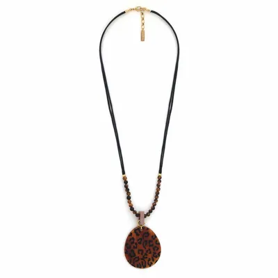 Bijoux - Collier pendentif corne dorée – JAGUAR - NATURE BIJOUX