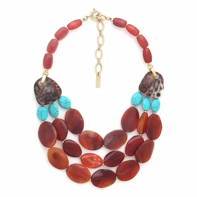 Jewelry - 3-raws plastron necklace – SURABAYA - NATURE BIJOUX