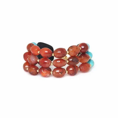 Bijoux - Bracelet ajustable 3 rangs – SURABAYA - NATURE BIJOUX