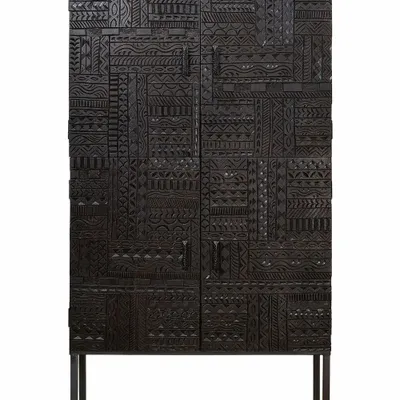 Buffets - Vitrine en bois de manguier et pieds en métal - GINER Y COLOMER