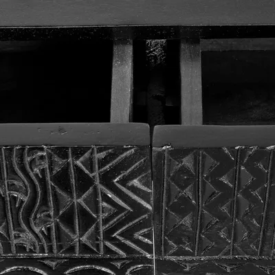 Console table - Console in mango wood and metal legs - GINER Y COLOMER