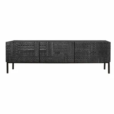 TV stands - TV cabinet in mango wood and metal legs - GINER Y COLOMER