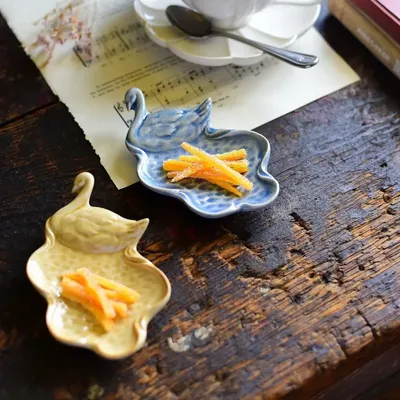Everyday plates - Swan plates - MARUMITSU POTERIE