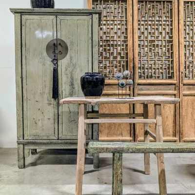 Wardrobe - Old and unique lacquered high cabinet - PAGODA INTERNATIONAL