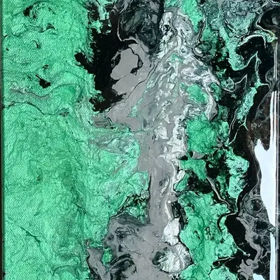 Tableaux - Peinture Acrylique Résine Diptyque « Malachite » - TURIK&ART (KSENIIA TURIK)