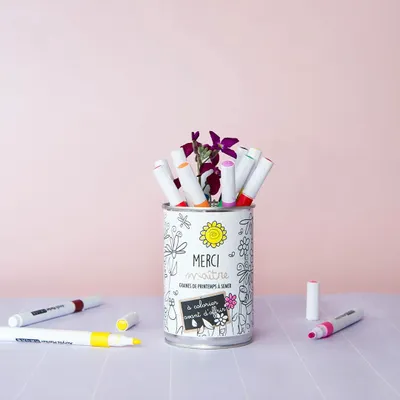 Gifts - Sowing kit\" Thank you master - To color\” Made in France - MAUVAISES GRAINES