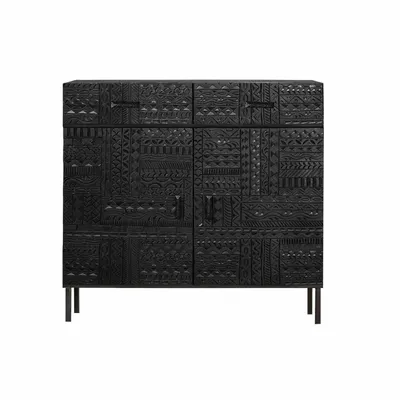 Chests of drawers - Console in dark walnut mango wood - GINER Y COLOMER