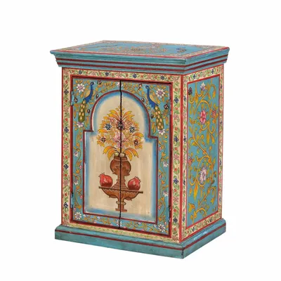 Night tables - Multicolored mango wood bedside table - GINER Y COLOMER
