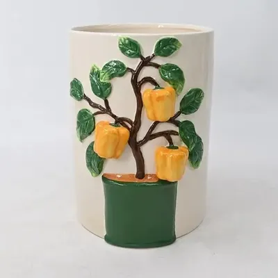 Vases - VASES CERAMIQUE IVOIRE 'YELLOW+RED PEPER' - FANCY