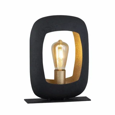 Desk lamps - S/2 ASS LAMPS. ' PARIS' MATT BLACK+GOLD - FANCY