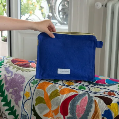 Pochettes - Trousse de toilette en épaisse toile de coton bio - LES PENSIONNAIRES