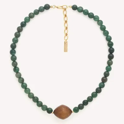 Jewelry - 1 robles bead necklace - Aventurine - NATURE BIJOUX
